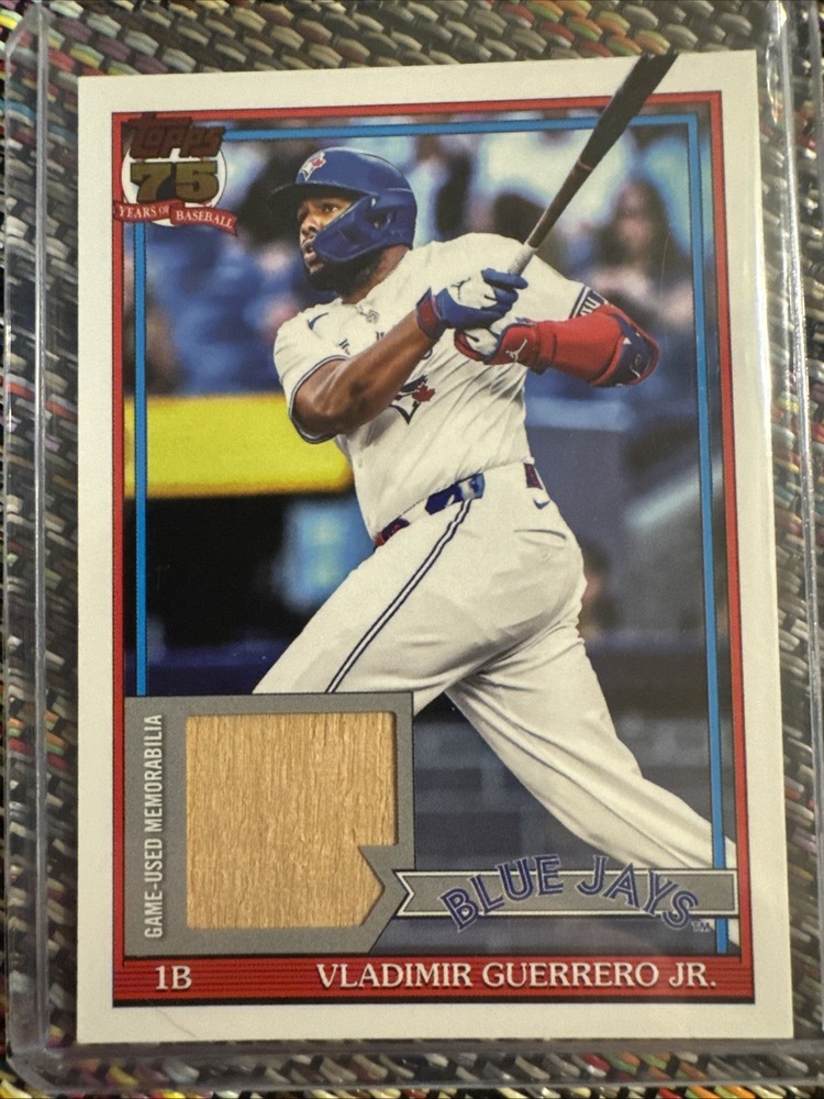 2026 Topps Series 1 Vladimir Guerrero Jr. 1991 Bat Relic Blue Jays