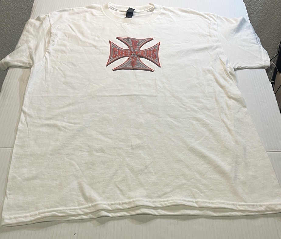 Gildan Choppers West Coast White Mens Shirt Size L
