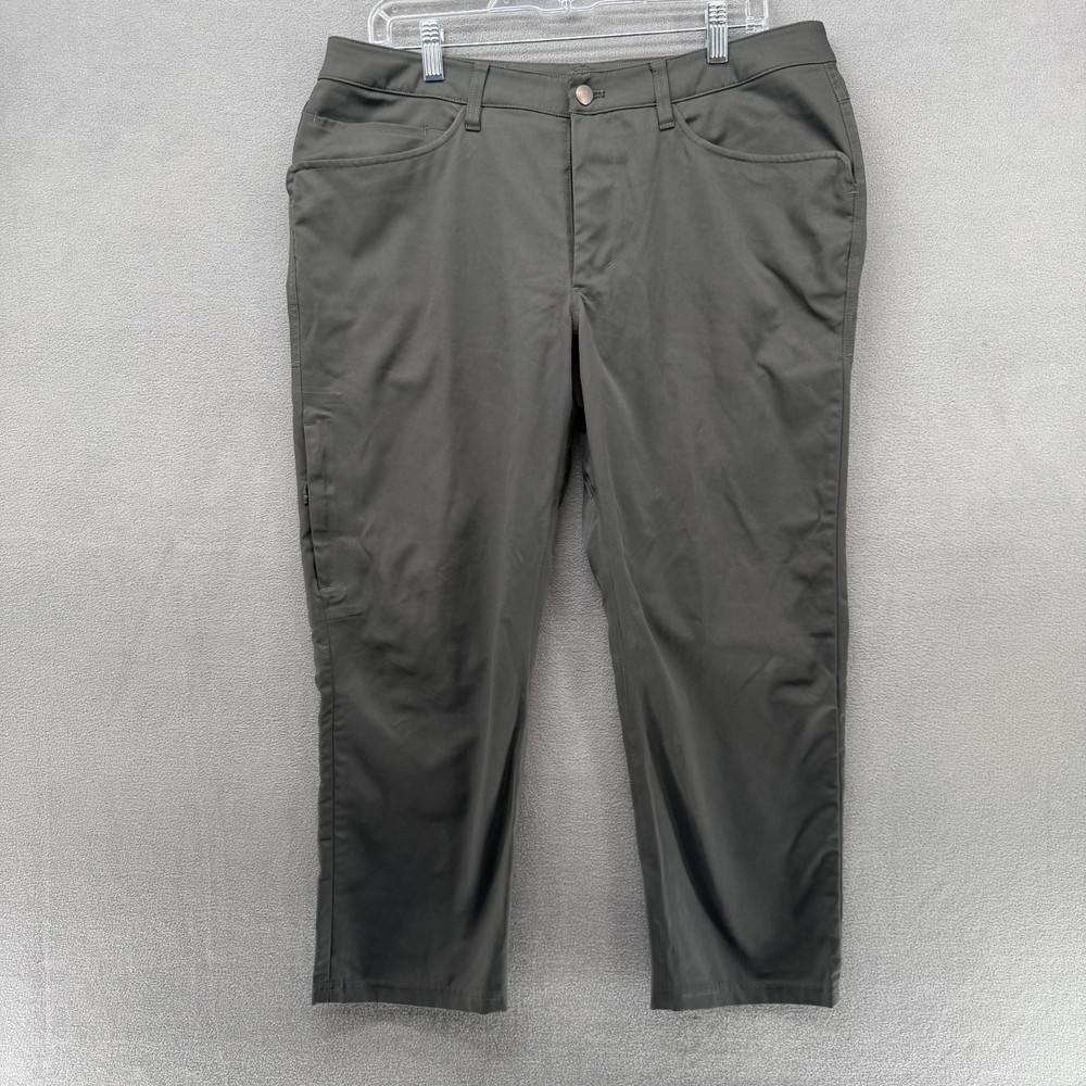 Lululemon ABC Pants Mens 34 Black Classic-Fit Straight Leg Warpstreme Stretch
