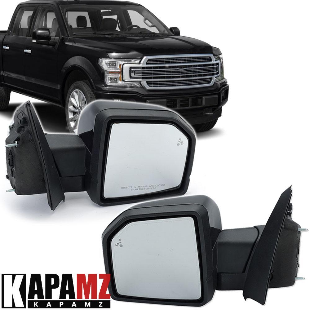 Set of 2 Power Mirrors 16/18Pin For 2018-2018 Ford F-150 F150 Blind Spot Memory