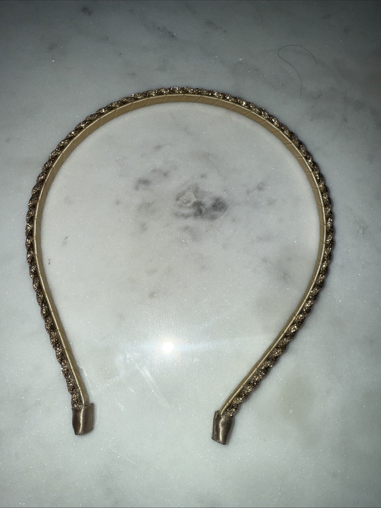 Gold Braided Metal Headband Hair Accessories for Women