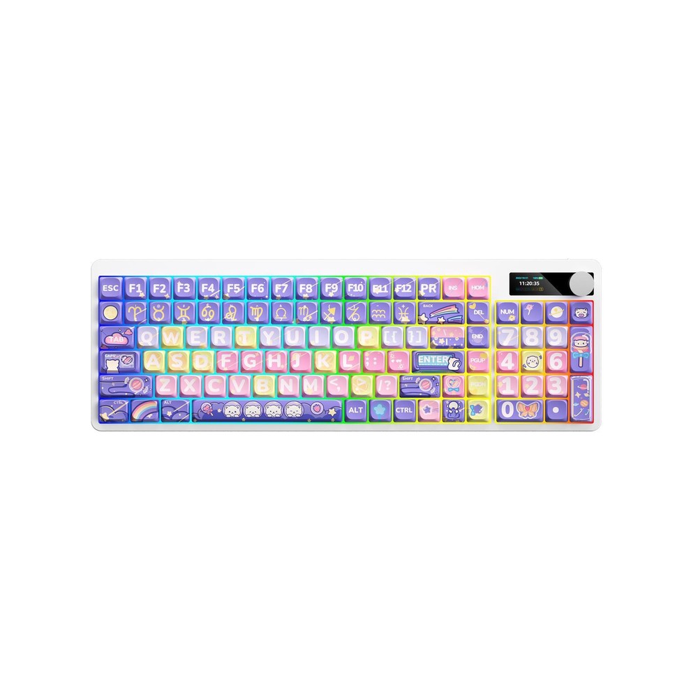 Mechanical Keyboard with Red Switches and Vibrant RGB Backlight Model Q6U4