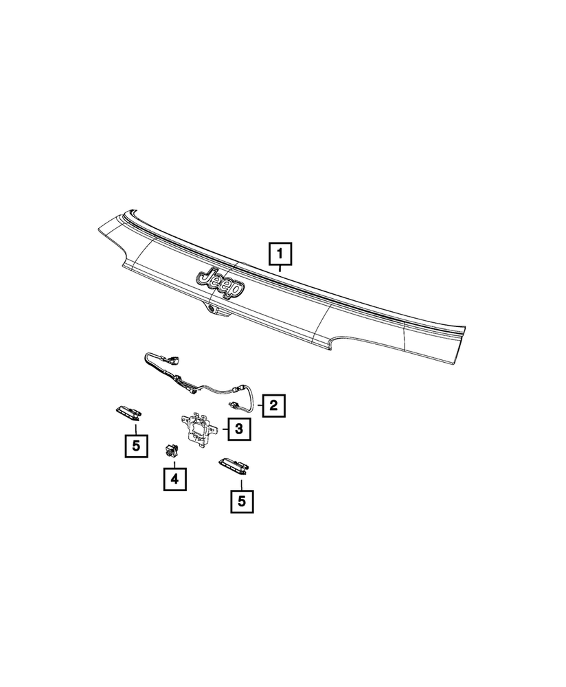 Genuine Mopar Rear View Camera 04672771AC