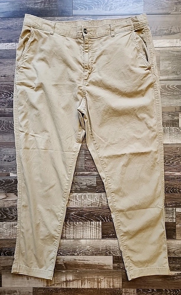 Eddie Bauer Ripstop Pants Stretch Pockets Outdoor Hiking Khaki Men’s Size 40x30