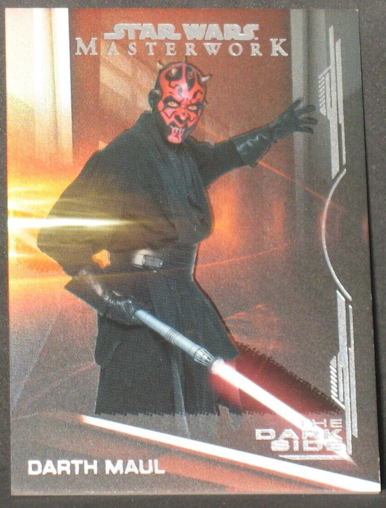 Darth Maul 2019 Topps Star Wars Masterwork The Dark Side Rainbow Foil (252/299)