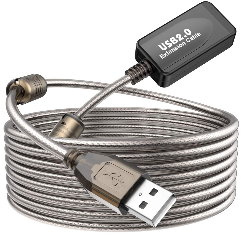 High-Speed USB 2.0 Active Extension Cable with Repeater - Male to Female