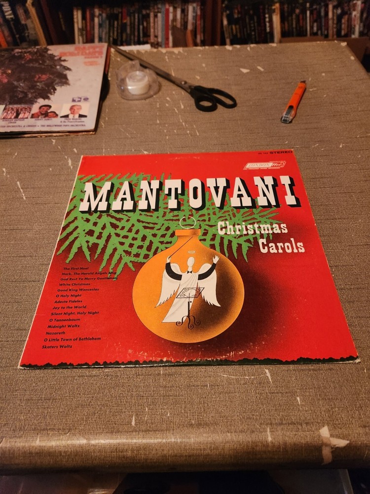 Mantovani & His Orchestra Christmas Carols 33RPM Vinyl LP 1954 London Records