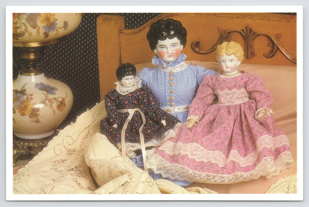 Creepy Doll~Donna Kirsch Smith~Early China Dolls~Black Hair~Prior To 1880~Vtg PC
