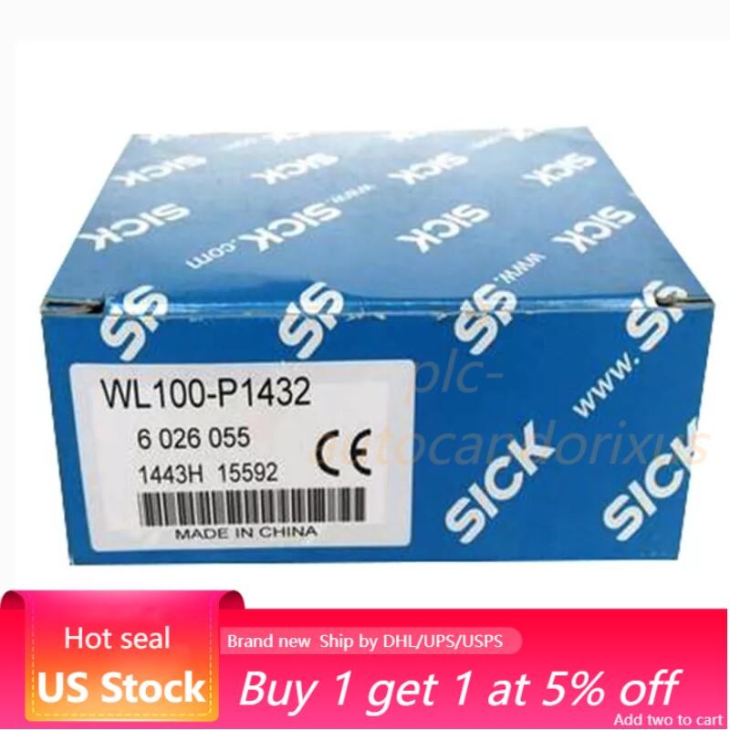 1PC New SICK WL100-P1432 Miniature Photoelectric Sensors Brand new Free Shipping