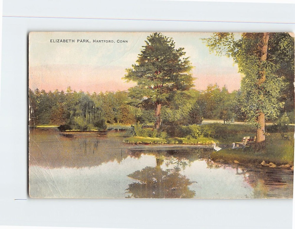 Postcard Elizabeth Park Hartford Connecticut USA