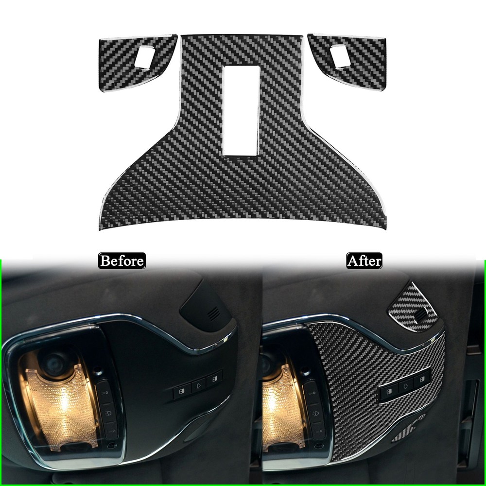 For Maserati Ghibli Quattroporte 2014-24 Real Carbon Fiber Reading Light Trim