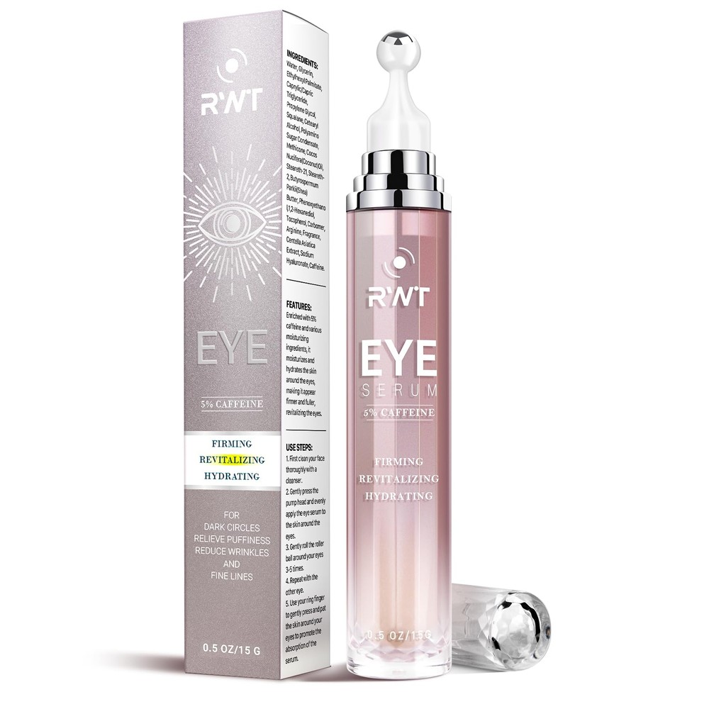 5% Caffeine Eye Cream & Under Eye Serum for Dark Circles and Puffiness Eye Ca...