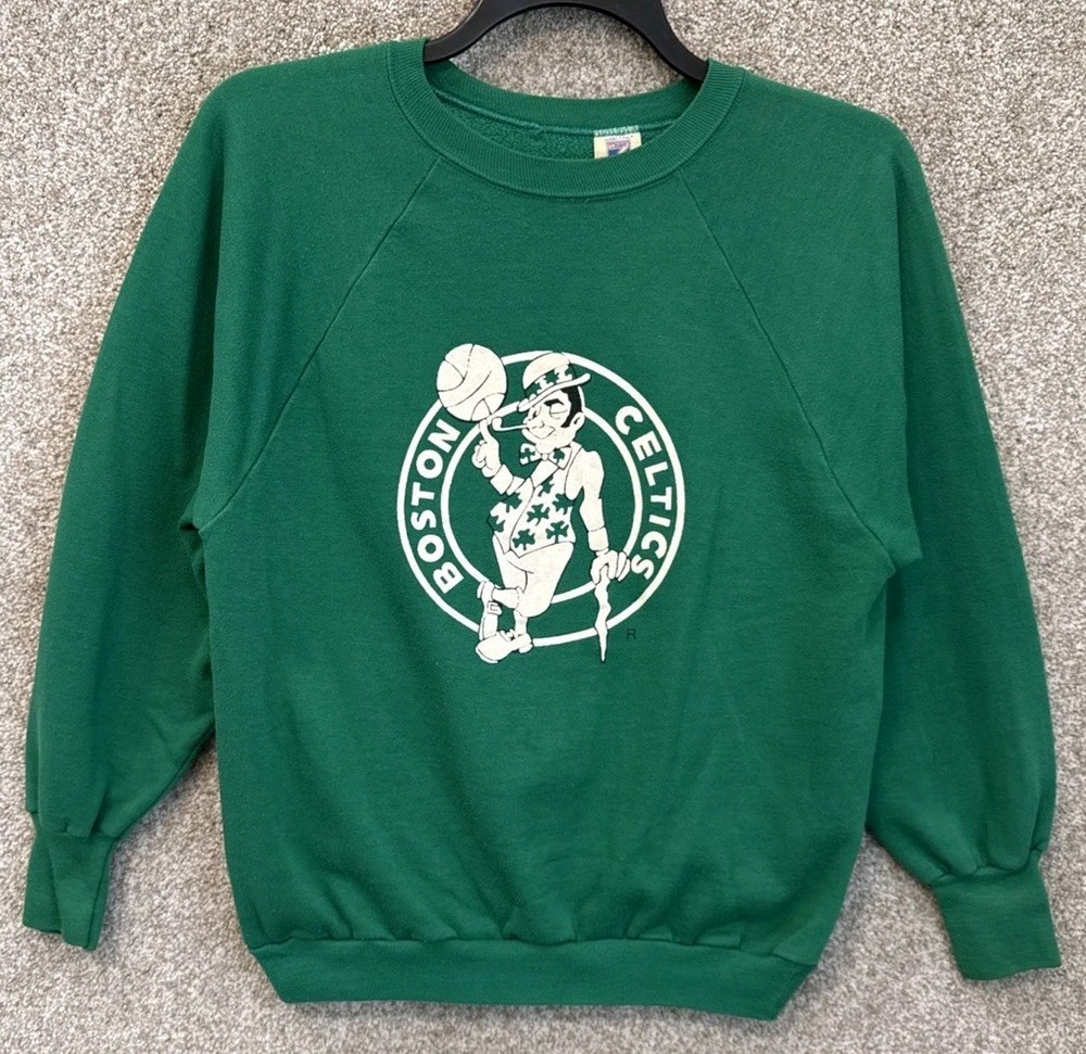 Vintage 90s NBA Mens Logo 7 Boston Celtics Crewneck Sweatshirt Size Large USA
