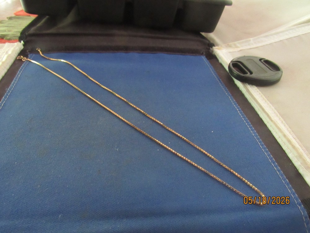 Vintage Vermeil Sterling Silver Chain Necklace Italy 20