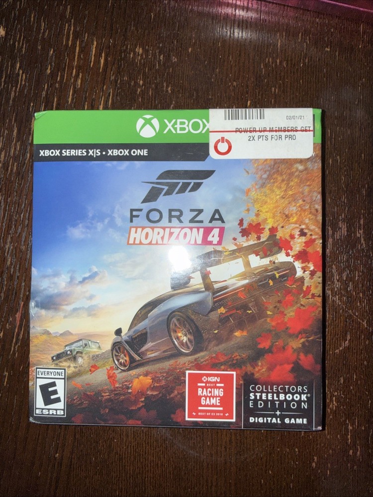 Forza Horizon 4 Collectors Mini Steelbook Edition Xbox One Digital NEW SEALED