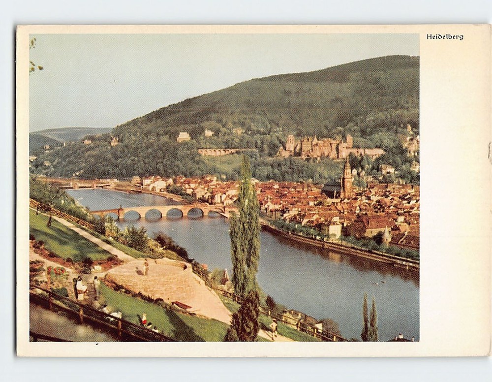 Postcard View Of Heidelberg Germany