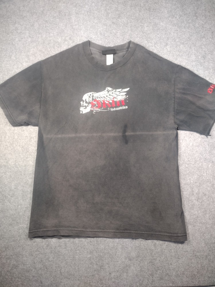 Skin Industries Shirt Mens 90s 2000s Y2K Girl Gothic Grunge Perfect Fade Size L