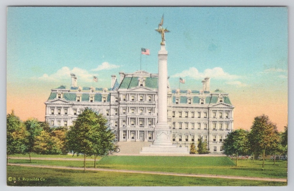 First Division Monument Washington D.C. Old War State Dept Postcard c1920s