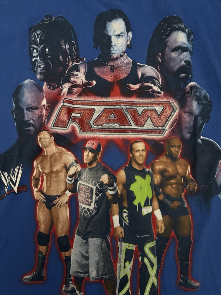 Vintage 2009 WWE Wrestling Shirt Kids XL John Cena Randy Orton Jeff Hardy Umaga
