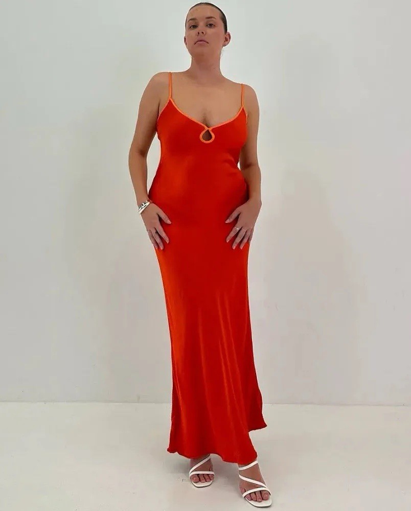 Bec And Bridge Cedar City Maxi Dress In Fire Red Size 16 Brand New With Tags
