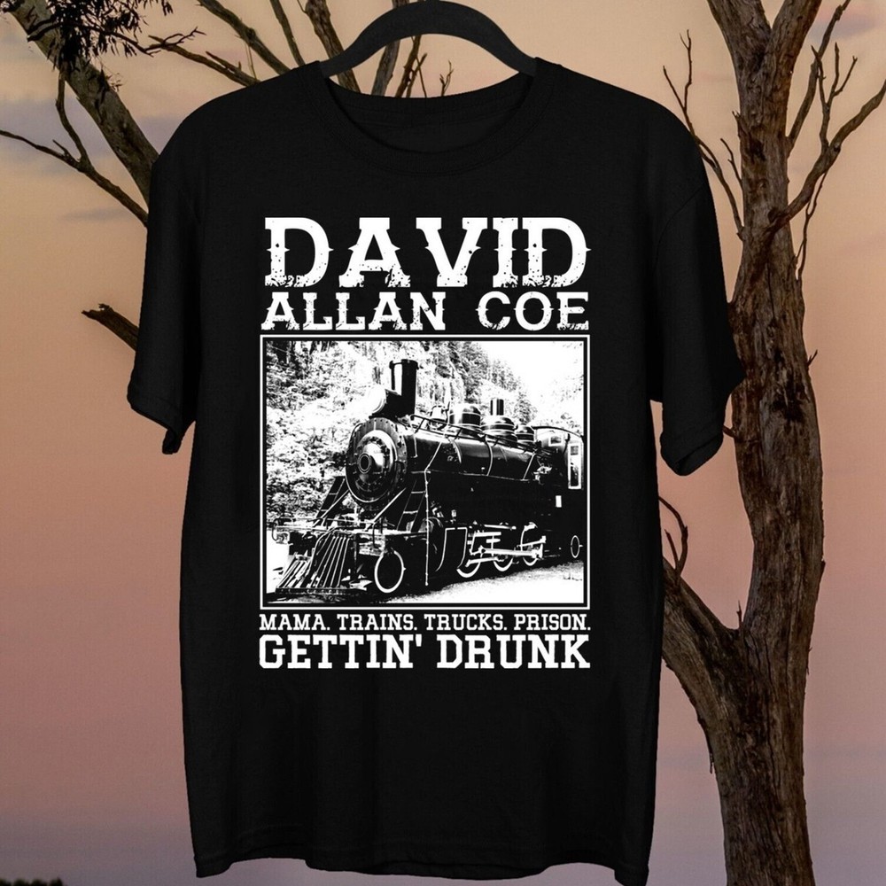 David Allan Coe Shirt Black Short Sleeve Men S-235XL T-Shirt PH789S