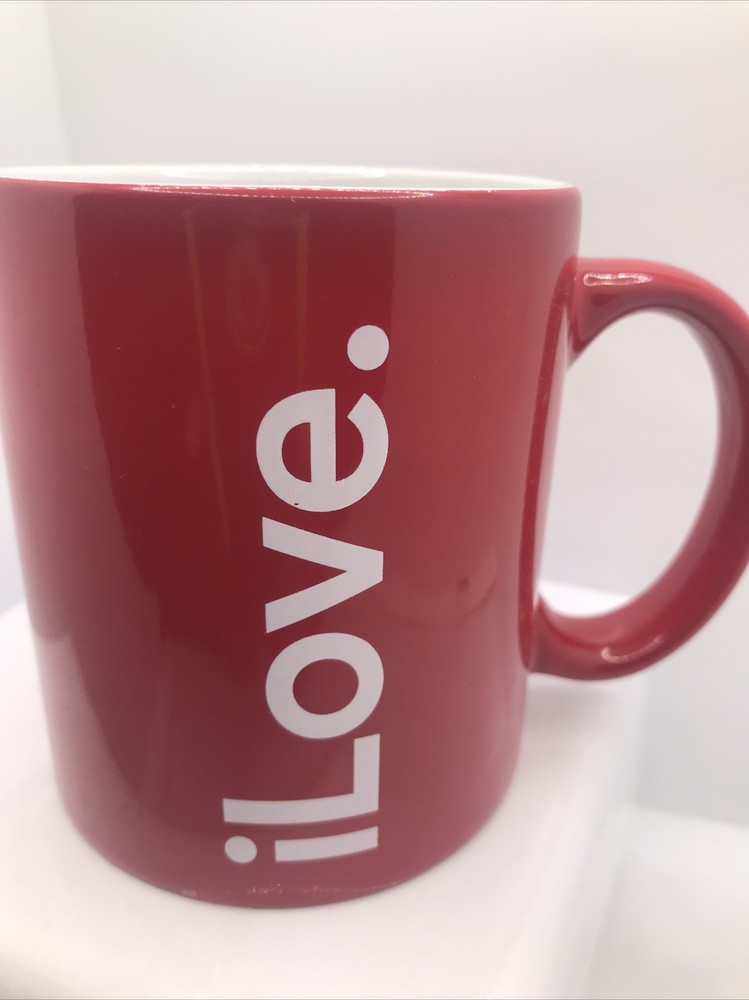 iLOVE COFFEE MUG. COFFEE TEA CUP.  Art Deco  Mug. B186