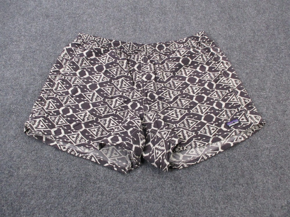 Patagonia Shorts Womens XL Fish Aztec Nylon Baggies Hiking Casual Active 57057