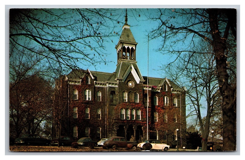 Beaver Falls PA Pennsylvania Old Main Geneva College Chrome Postcard