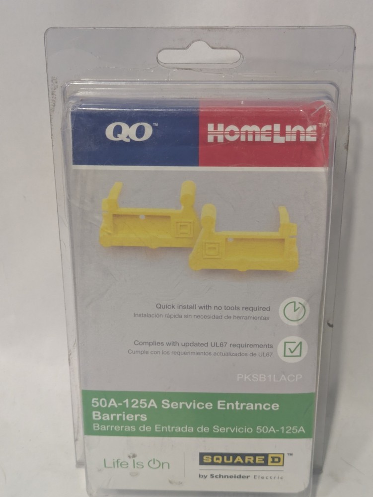 Square D PKSB1LACP Service Entrance Barriers 50A-125A QO Homeline NEW