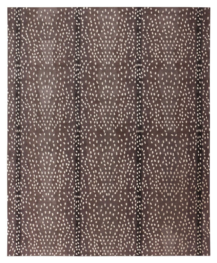 Antelope Rug Animal Print Ballard Design Rug Hand Tufted Rug 100% Wool Area Rug