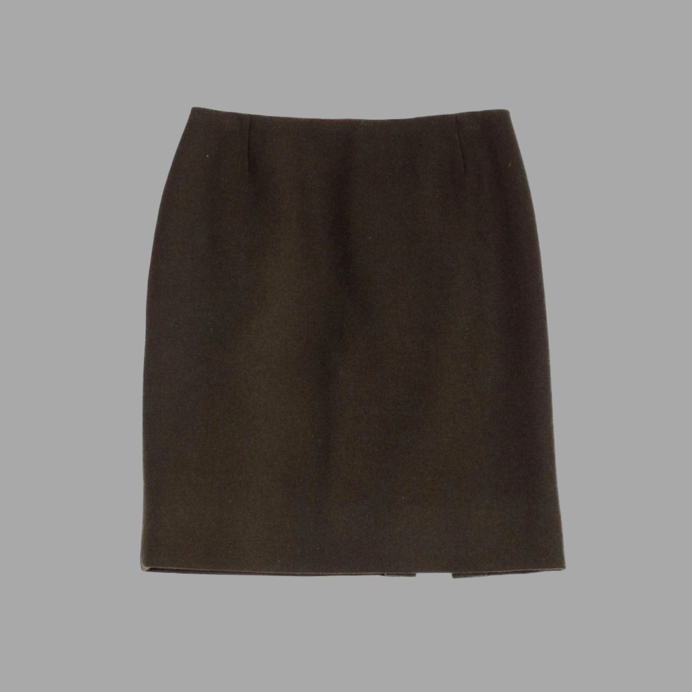 PRADA Dark Green Wool Mini Skirts Sz IT 40 US 4