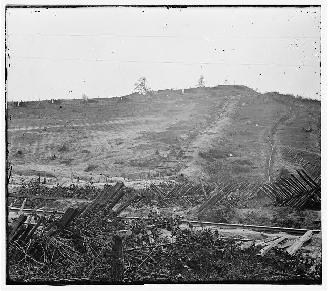 Photo:Atlanta Georgia 1864 Confederate Fortifications Civil War Earthworks