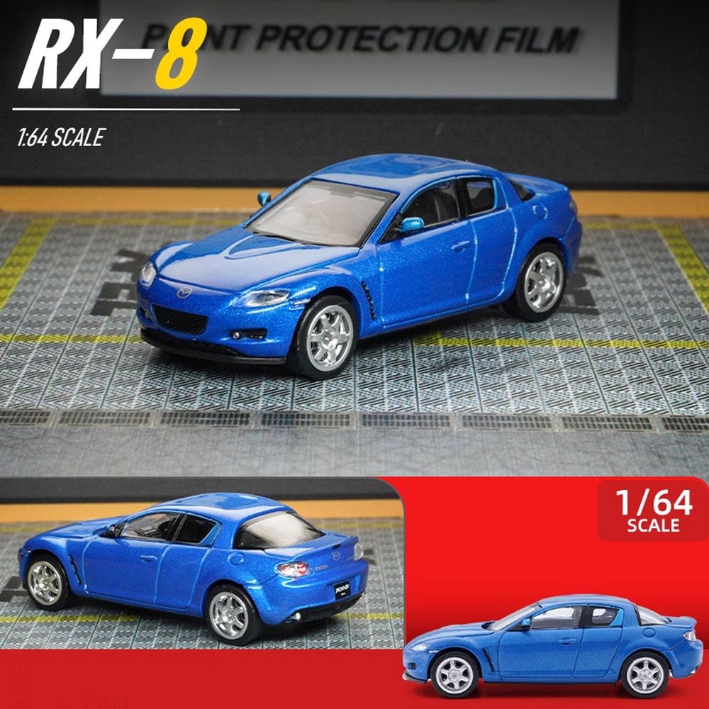 1:64 Mazda RX-8 Rotary Engine Diecast Model Alloy Collectible Car