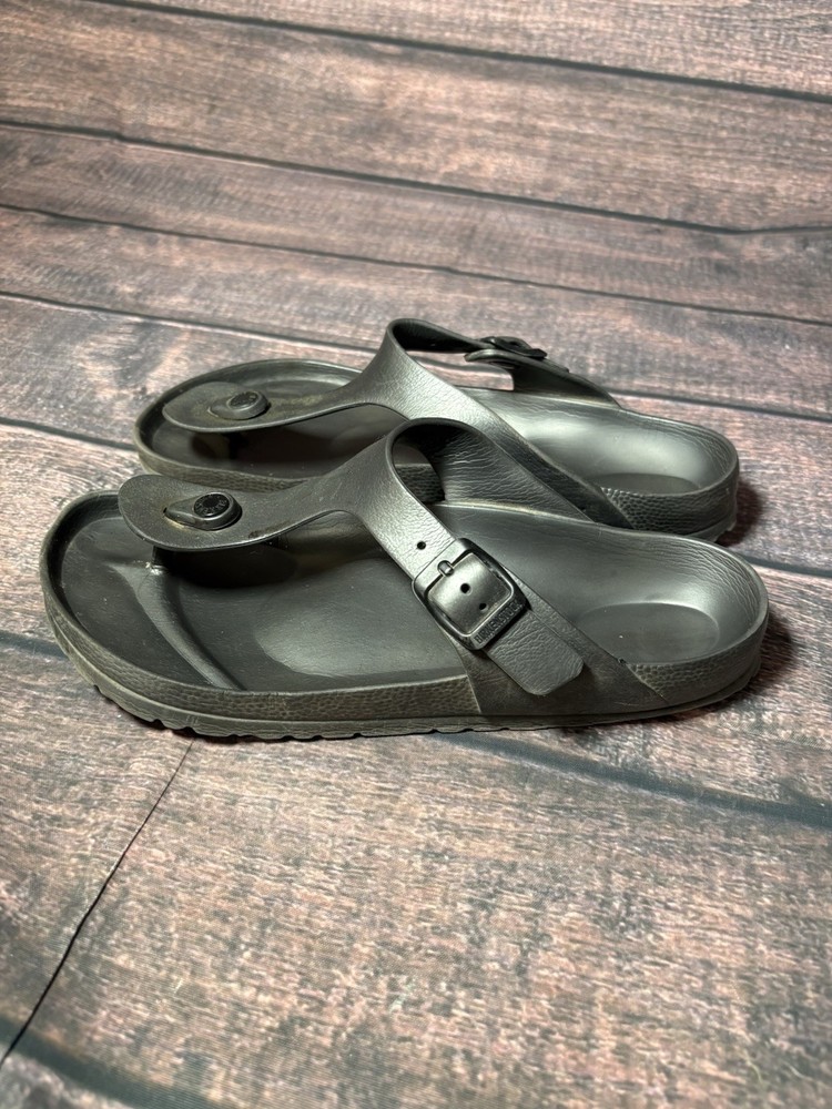 Birkenstock Gizeh Eva Thong Sandal Anthracite Gray Size 39