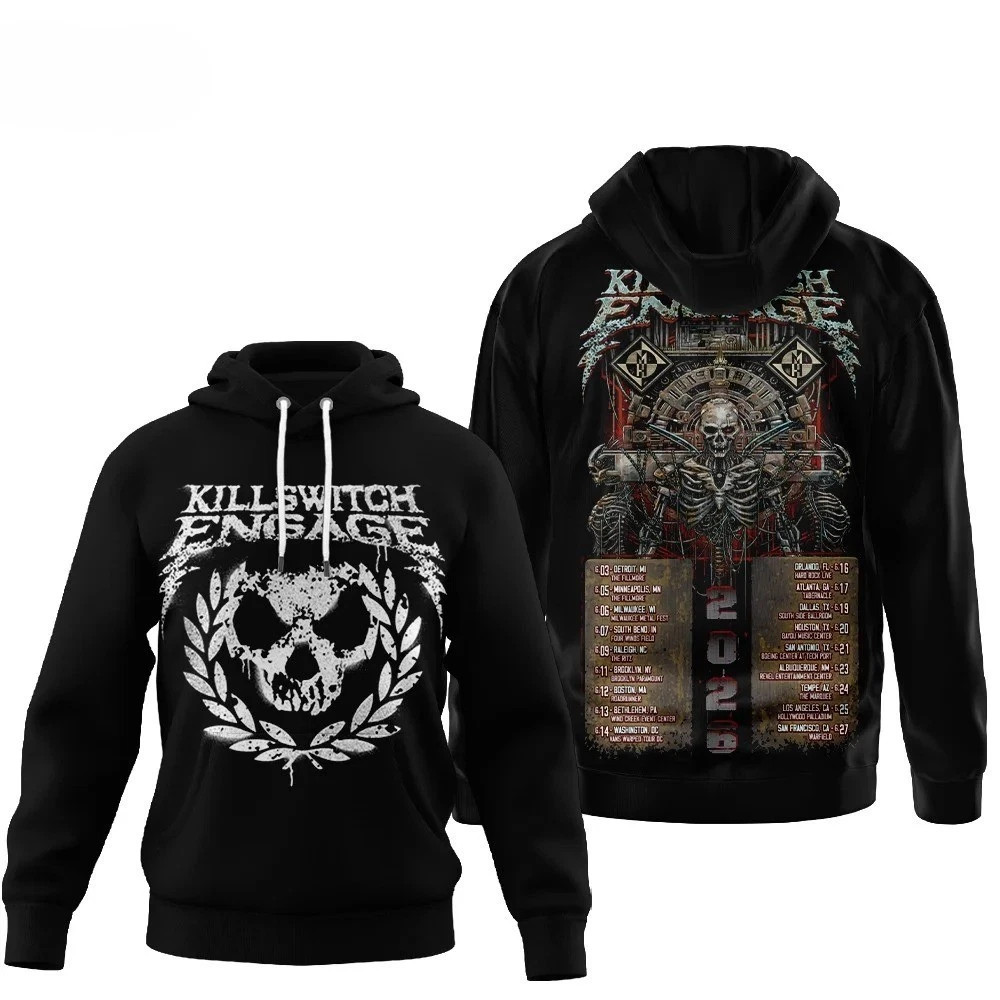 Killswitch Engage 2026 North American Tour  Hoodie Or T shirt