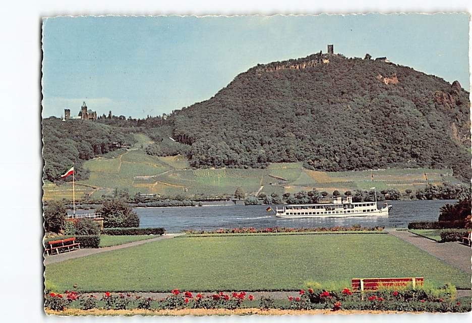 Postcard Drachenfels Rhein Germany