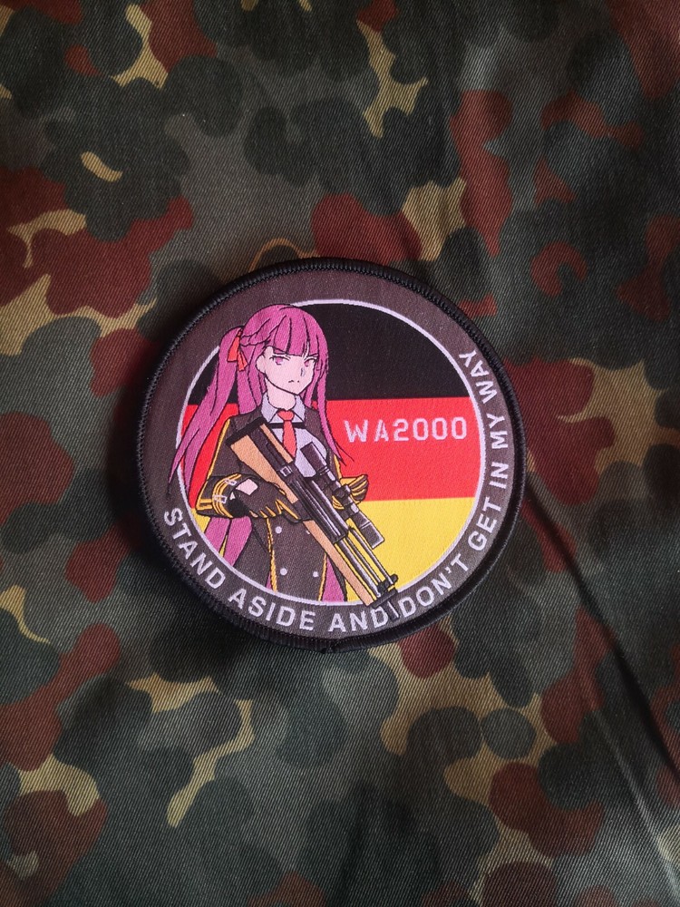 Girls Frontline GFL Morale Cosplay WA2000 anime waifu girl hitman tactical patch