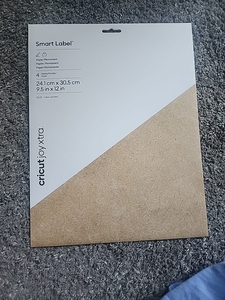 Cricut Joy Xtra Smart Permanent Label Paper 4 Sheets