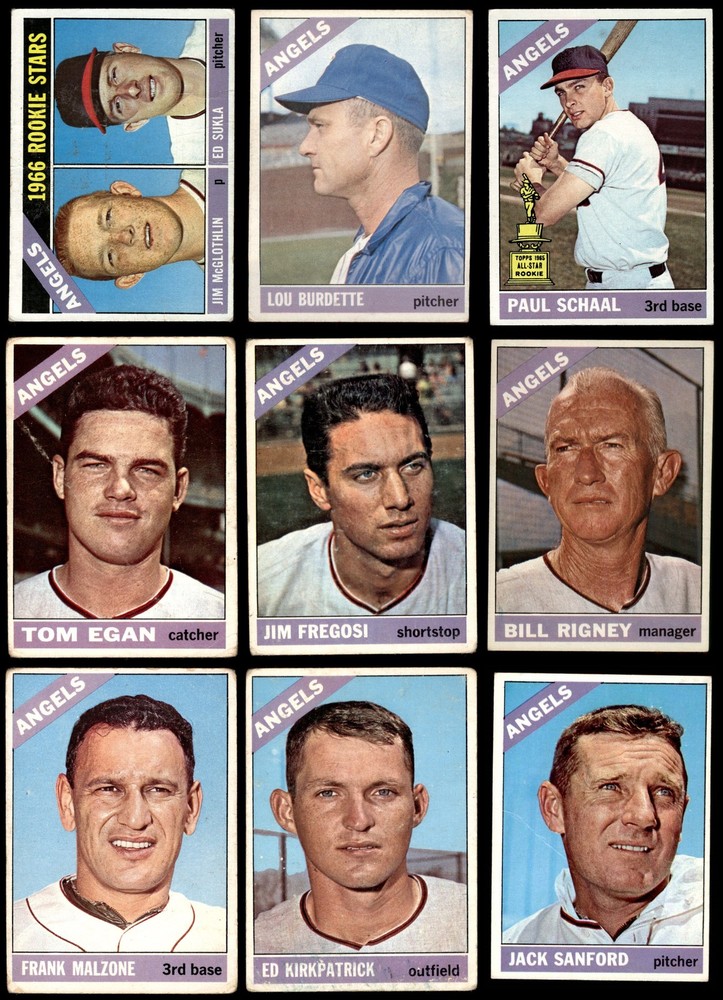1966 Topps California Angels Near Team Set 1.5 - FAIR 7269965 (22 / 29 cards)