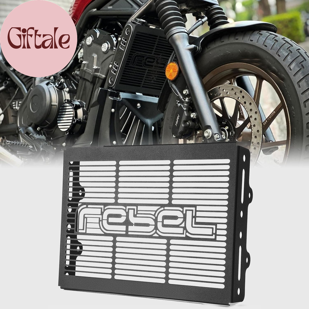 Motorcycle Black Radiator Guard Protector Grille Grill Cover Shrouds Cooler Prot