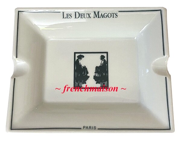 Les Deux Magots Limoges French St Germain Left Bank Paris Cafe Ashtray Souvenir
