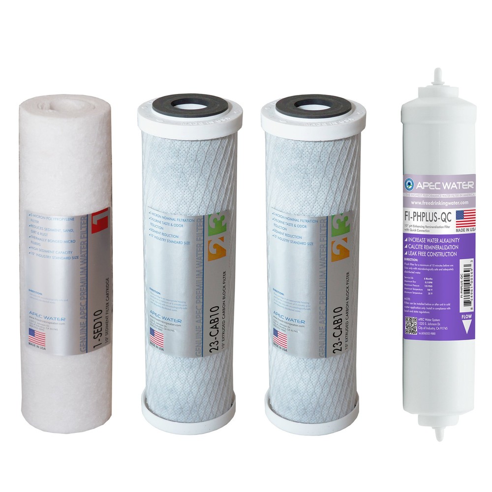 APEC 90 GPD 4-Stage Replacement Filter Set for ULTIMATE Series Alkaline Water System