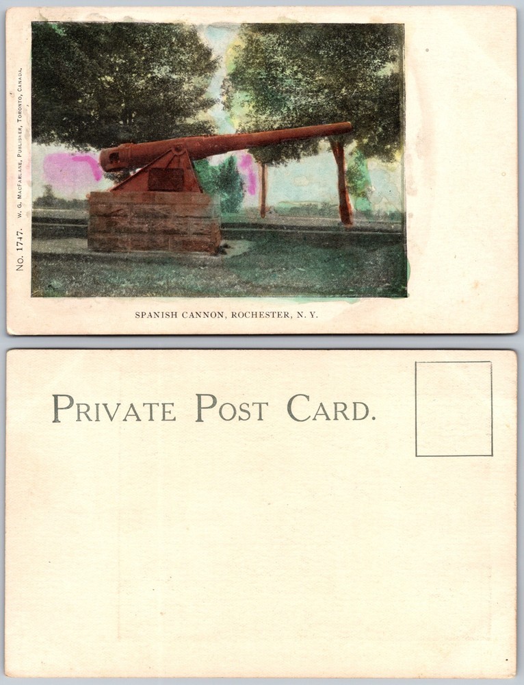 Rochester NY Spanish Cannon Park Postcard