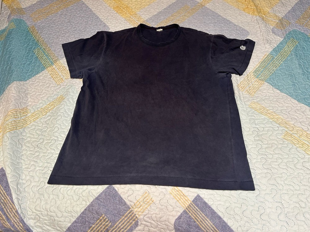 Champion Todd Snyder Men's Large Crewneck Short Sleeve Blue T-Shirt Cotton