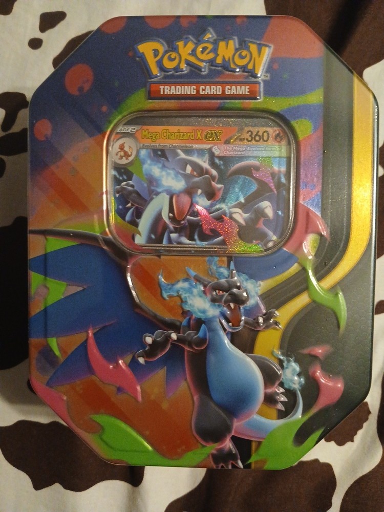Pokemon TCG: Mega Charizard X Ex Tin New/Factory Sealed
