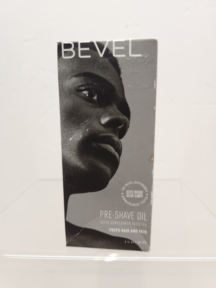 Bevel Pre Shave Oil for Men with Castor Oil, Olive Oil and Tea Tree Oil 2 Fl Oz