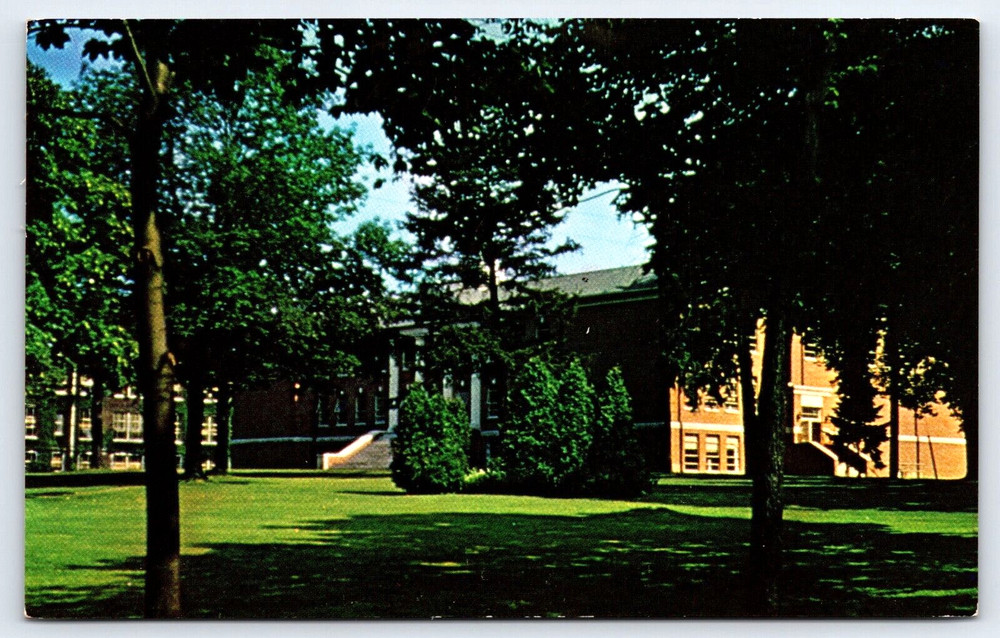 Ashland Ohio OH Ashland College Founders Hall Building Vintage Photo Postcard