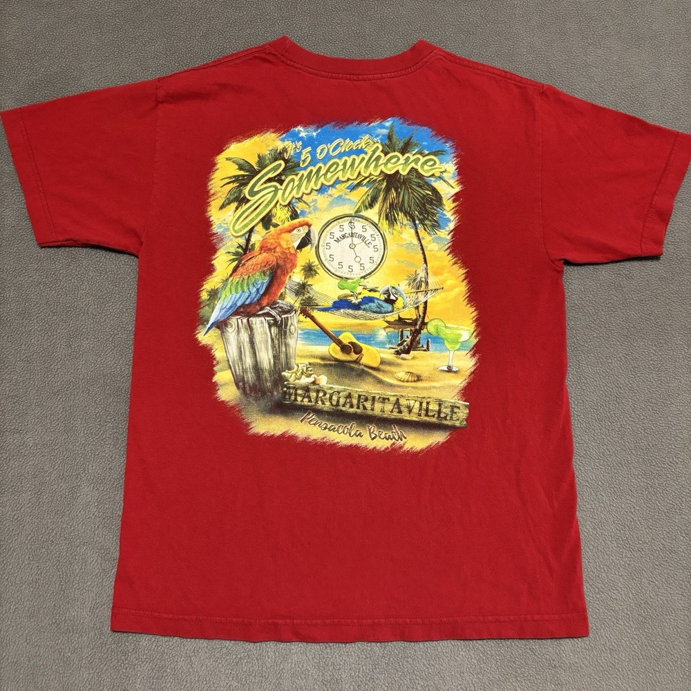 Vtg Jimmy Buffett It's 5 O'Clock Somewhere Margaritaville Shirt Mens M Pensacola