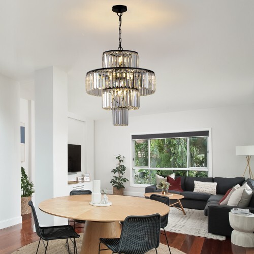 Black Luxury Crystal Chandelier Modern Chandeliers Lights