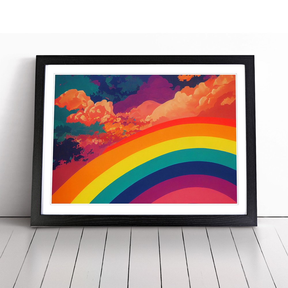 Pop Art Rainbow Vol.3 Abstract Wall Art Print Framed Canvas Picture Poster Decor
